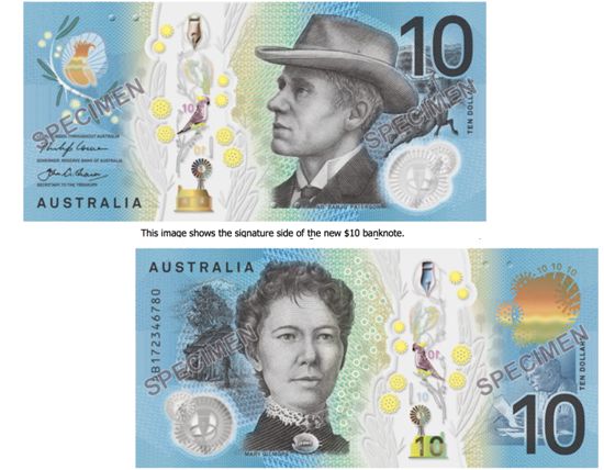 Australia's New $10 Banknote