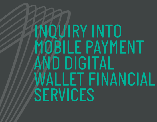 Inquiry into mobile payment and digital wallet financial services tile